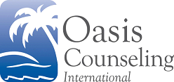 Oasis logo with palm tree