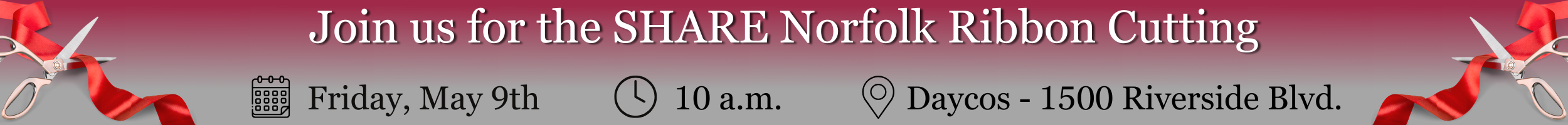 Join us for the SHARE Norfolk Ribbon Cutting