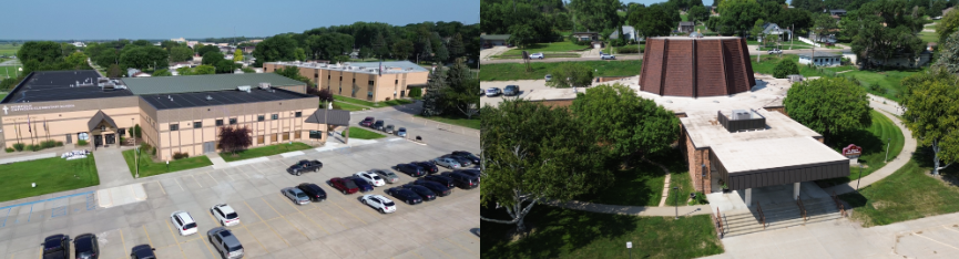 Images of Norfolk Catholic School and St. Mary Church