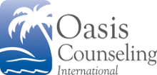 Oasis logo with palm tree